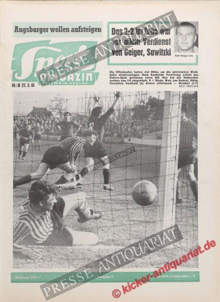 Sportmagazin Nr. 10A, 06.03.1961 bis 12.03.1961