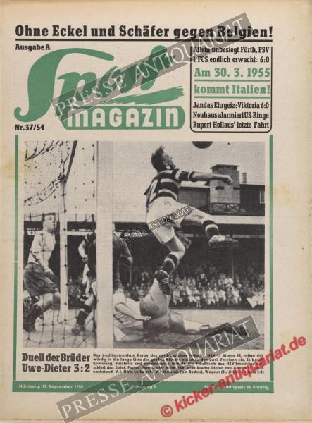 Sportmagazin Nr. 37A, 13.09.1954 bis 19.09.1954