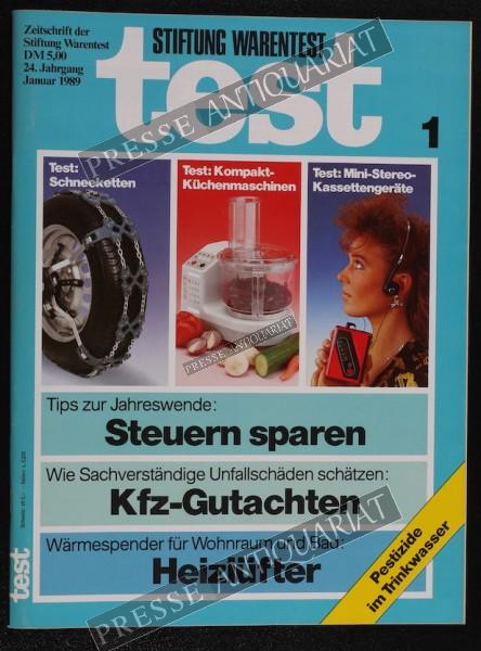 Test Zeitung der Stiftung Warentest, 01.01.1989 bis 31.01.1989