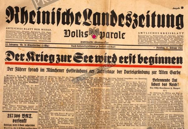 Rheinische Landeszeitung, 25.02.1941