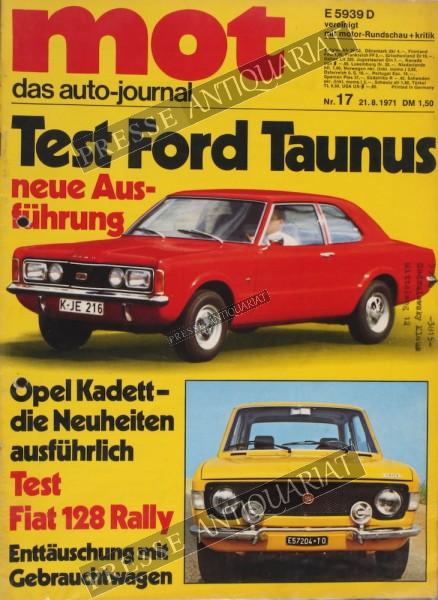 Mot Auto Journal, 21.08.1971 bis 03.09.1971