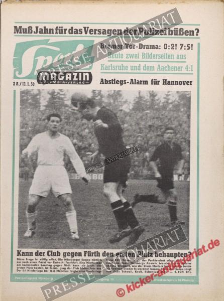 Sportmagazin Nr. 2A, 13.01.1958 bis 19.01.1958