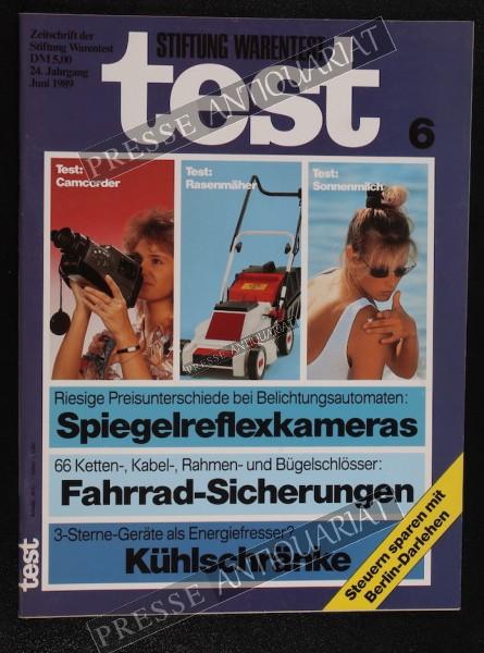 Test Zeitung der Stiftung Warentest, 01.06.1989 bis 30.06.1989