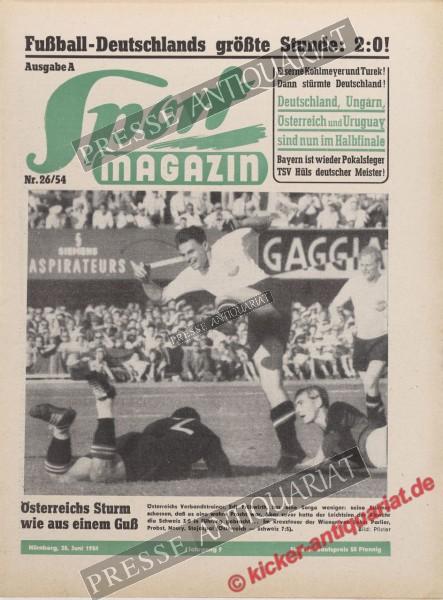 Sportmagazin Nr. 26A, 29.06.1954 bis 05.07.1954