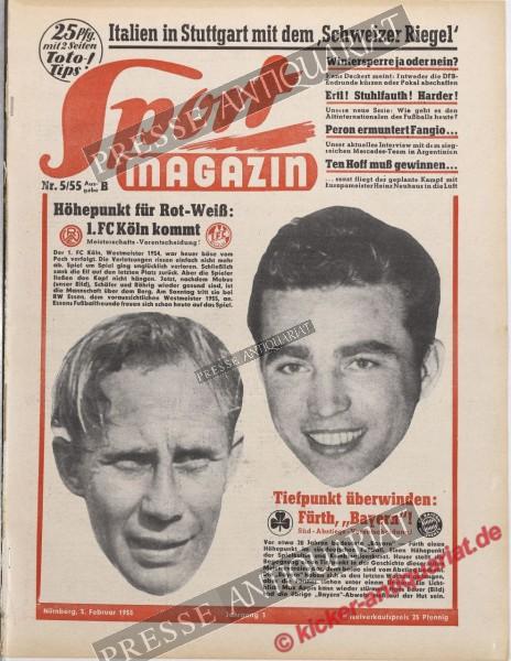 Sportmagazin Nr. 5B, 03.02.1955 bis 09.02.1955