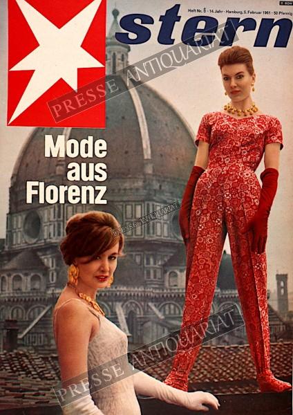 DER STERN 1961 mit Titelbild  Mode aus Florenz.