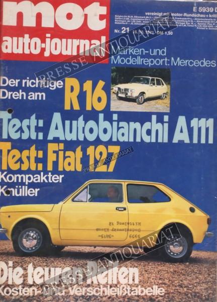 Mot Auto Journal, 16.10.1971 bis 29.10.1971