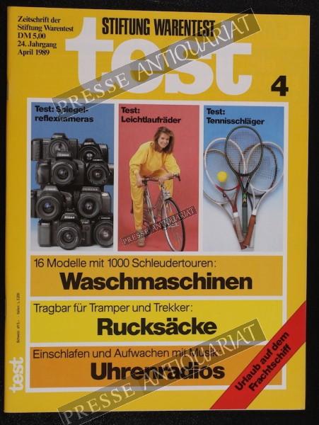 Test Zeitung der Stiftung Warentest, 01.04.1989 bis 30.04.1989