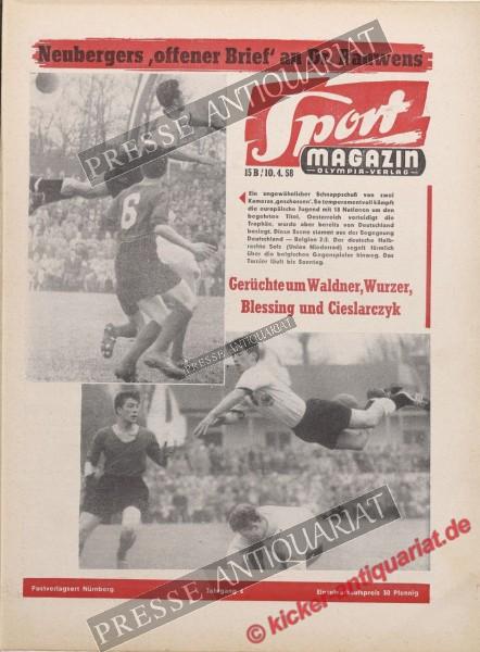 Sportmagazin Nr. 15B, 10.04.1958 bis 16.04.1958