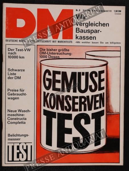 DM Die Deutsche Mark Zeitschrift mit dem Warentest, 10.02.1966 bis 16.02.1966