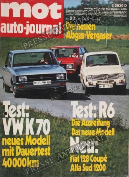 Mot Auto Journal, 13.11.1971 bis 26.11.1971