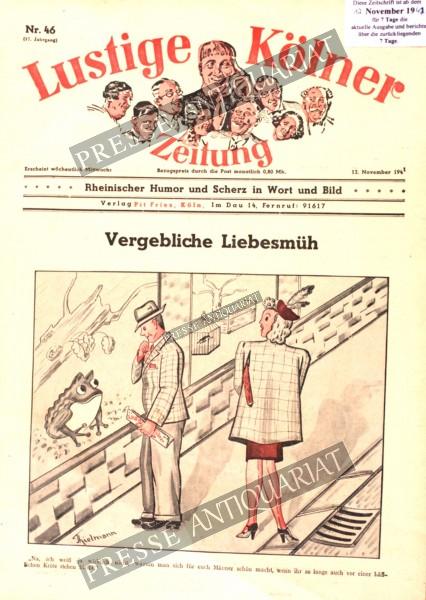 Lustige Kölner Zeitung, 12.11.1941 bis 18.11.1941