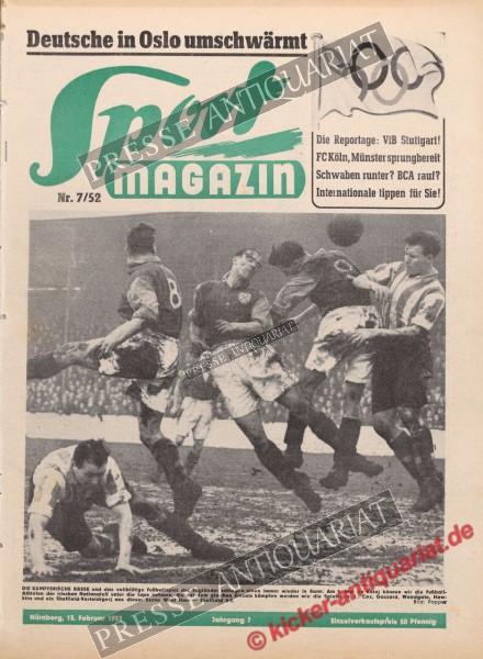 Sportmagazin Nr. 7A, 13.02.1952 bis 19.02.1952