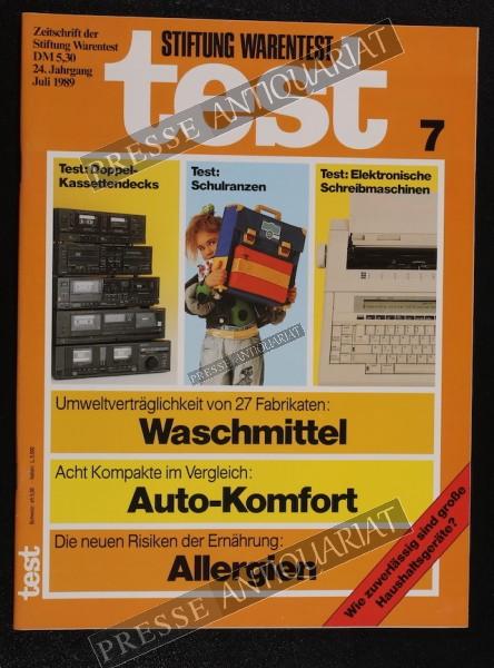 Test Zeitung der Stiftung Warentest, 01.07.1989 bis 31.07.1989