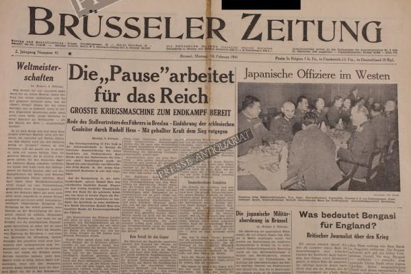 Brüsseler Zeitung, 10.02.1941