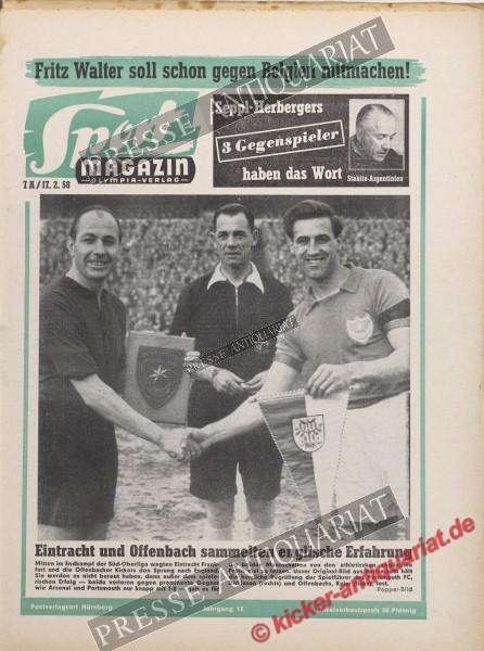 Sportmagazin Nr. 7A, 17.02.1958 bis 23.02.1958