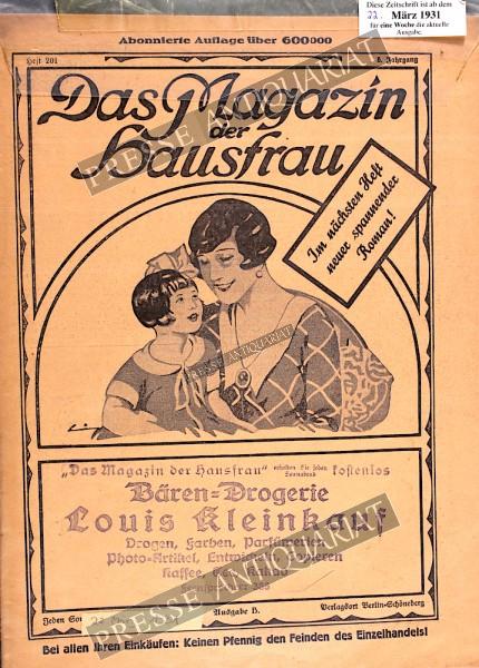 Das Magazin der Hausfrau, 22.03.1931 bis 28.03.1931