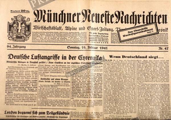 Münchner Neuste Nachrichten, 16.02.1941