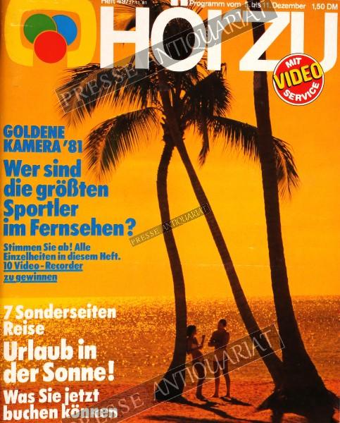 Hörzu Rundfunkzeitung, 05.12.1981 bis 11.12.1981