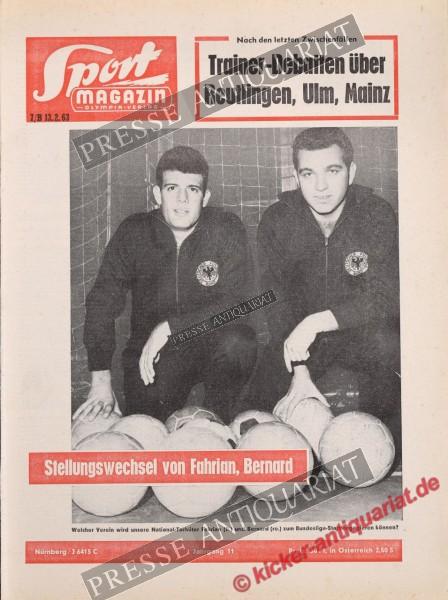 Sportmagazin Nr. 7B, 13.02.1963 bis 19.02.1963