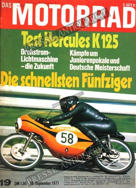 Das Motorrad Magazin, 18.09.1971 bis 01.10.1971