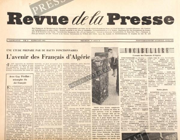 Revue de la Presse, 01.02.1961 bis 28.02.1961