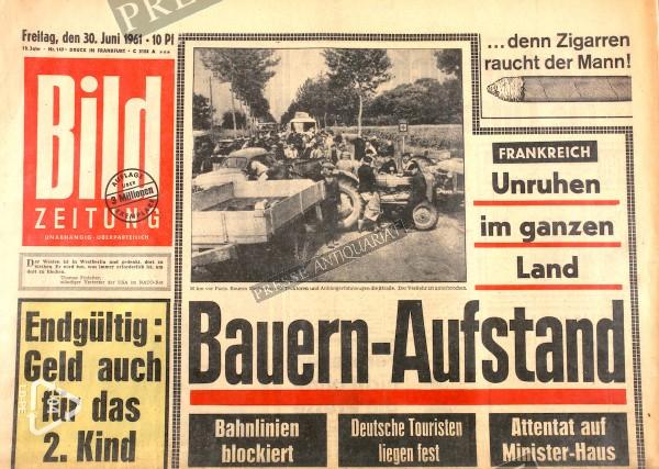 Bild Zeitung, 30.06.1961