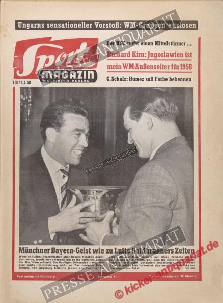 Sportmagazin Nr. 1B, 02.01.1958 bis 08.01.1958