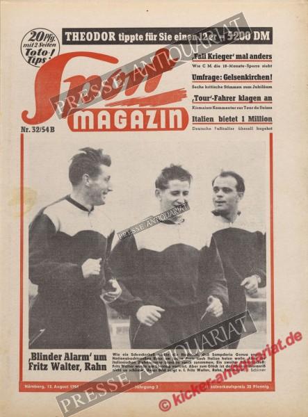 Sportmagazin Nr. 32B, 12.08.1954 bis 18.08.1954