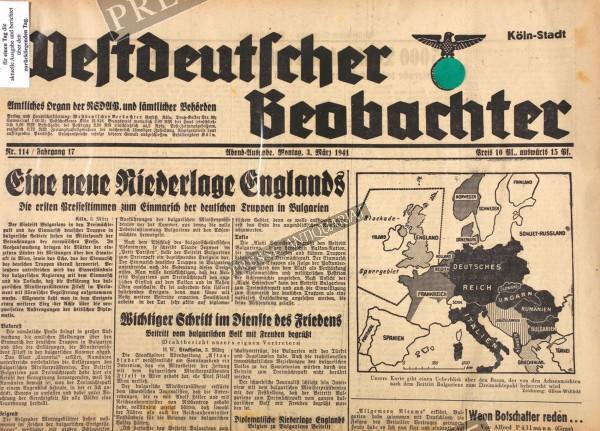 Westdeutscher Beobachter Abend Ausgabe, 03.03.1941