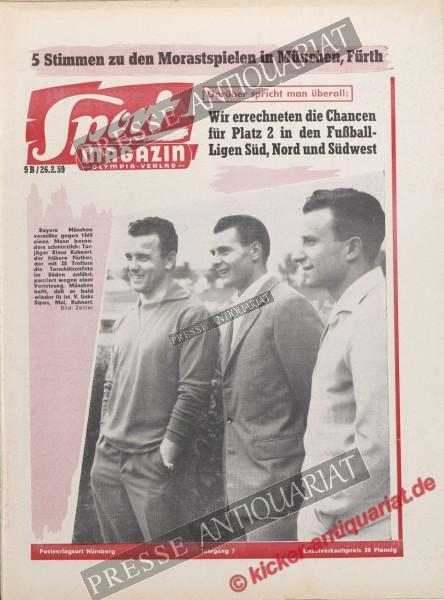 Sportmagazin Nr. 9B, 26.02.1959 bis 04.03.1959