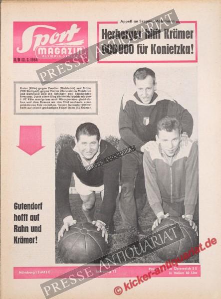 Sportmagazin Nr. 11B, 12.03.1964 bis 18.03.1964