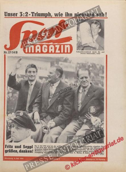 Sportmagazin Nr. 27B, 08.07.1954 bis 14.07.1954