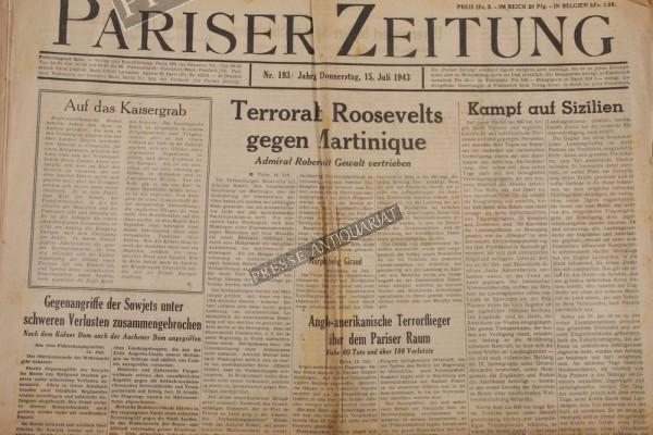 Pariser Zeitung, 15.07.1943