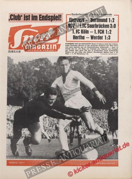 Sportmagazin Nr. 25B, 15.06.1961 bis 21.06.1961