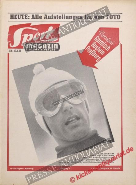 Sportmagazin Nr. 5B, 30.01.1958 bis 05.02.1958