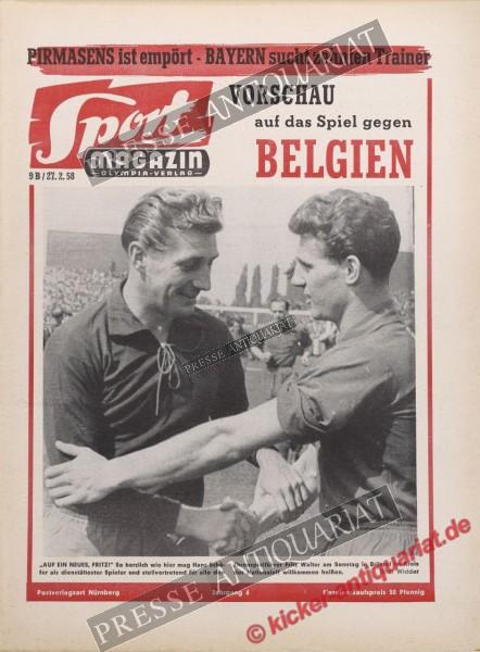 Sportmagazin Nr. 9B, 27.02.1958 bis 05.03.1958