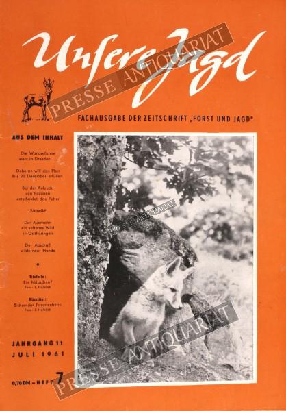 Unsere Jagd Zeitschrift, 01.07.1961 bis 31.07.1961