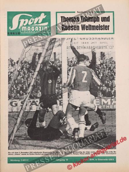 Sportmagazin Nr. 11A, 18.03.1963 bis 24.03.1963