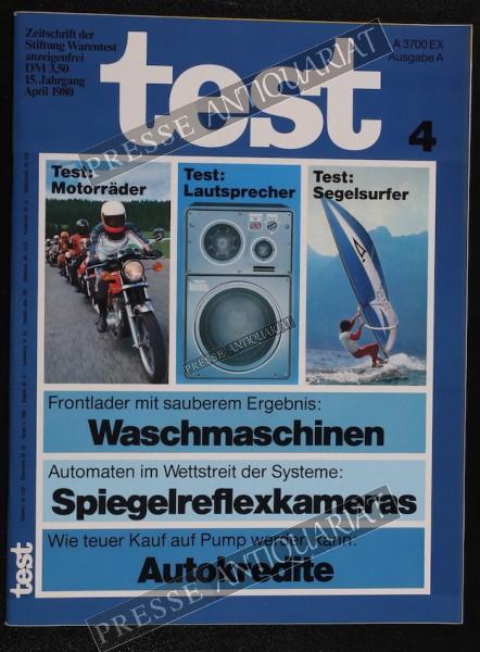 Test Zeitung der Stiftung Warentest, 01.04.1980 bis 30.04.1980