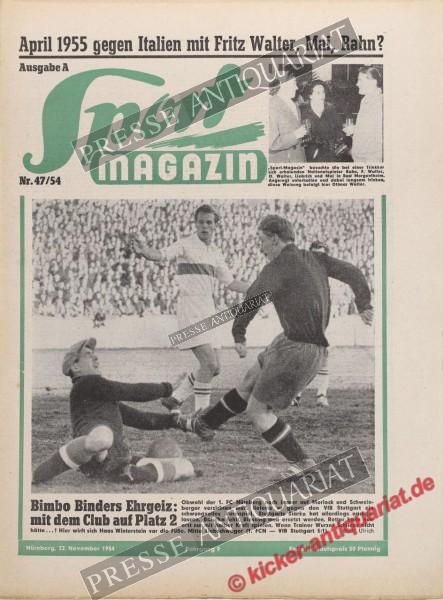 Sportmagazin Nr. 47A, 22.11.1954 bis 28.11.1954