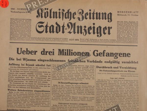 Kölnische Zeitung Morgenblatt, 15.10.1941