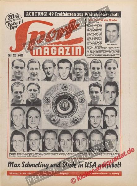 Sportmagazin Nr. 20B, 20.05.1954 bis 26.05.1954