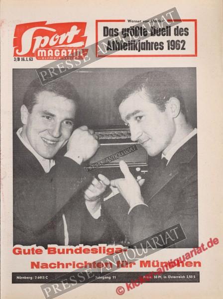 Sportmagazin Nr. 3B, 16.01.1963 bis 22.01.1963