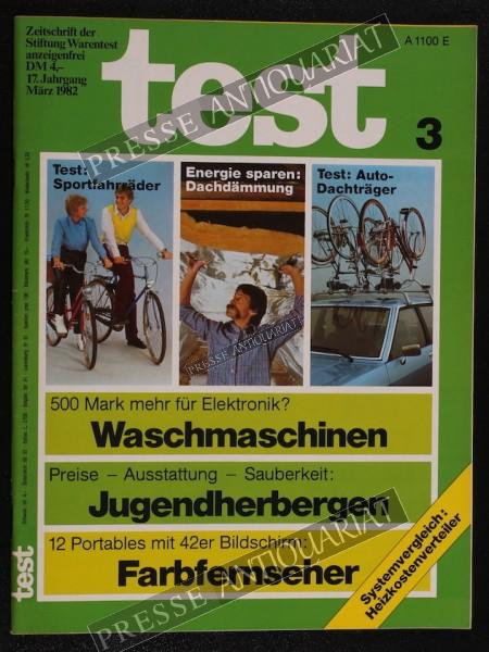 Test Zeitung der Stiftung Warentest, 01.03.1982 bis 31.03.1982