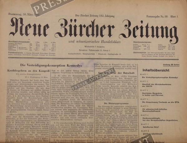 Neue Zürcher Zeitung, 30.03.1961