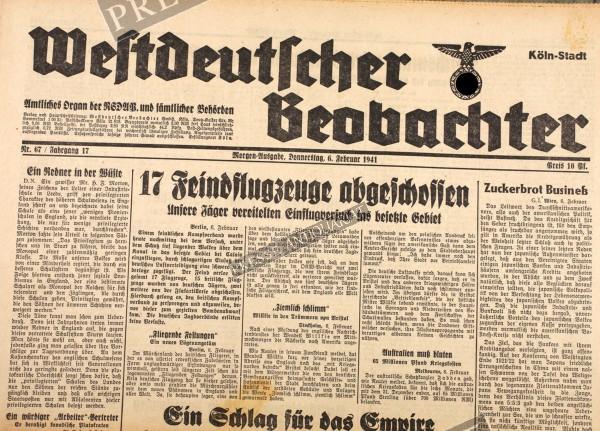 Westdeutscher Beobachter, 06.02.1941