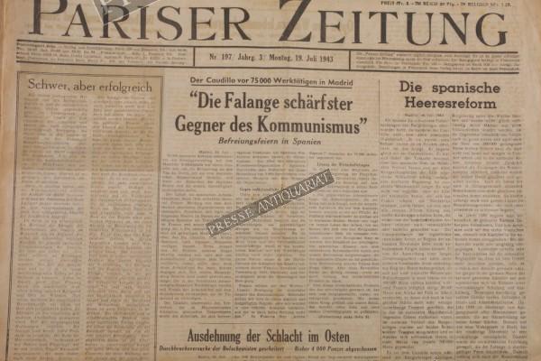 Pariser Zeitung, 19.07.1943