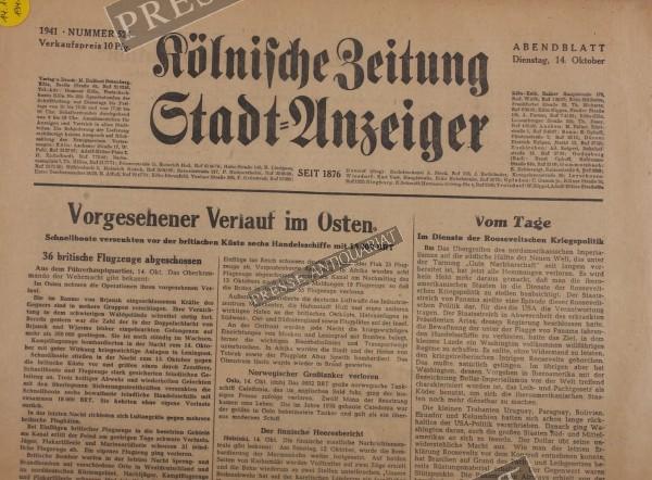 Kölnische Zeitung Abendblatt, 14.10.1941