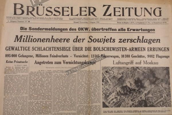 Brüsseler Zeitung, 07.08.1941